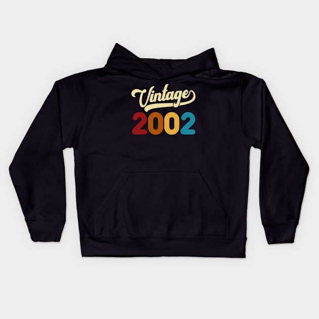 2002 Vintage Gift 18th Birthday Retro Style Kids Hoodie by Kimko